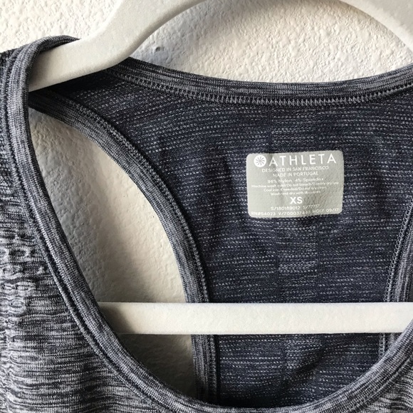 Athleta Speedlight Heather Black and GrayTank Top - Picture 2 of 9